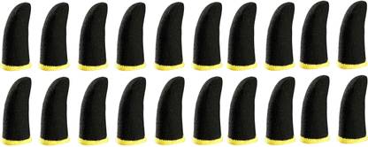 NABAANI Pubg Anti-Slip Thumb Sleeve Pack Of 10 Pair Yellow Finger Sleeve