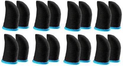 NABAANI Pubg Anti-Slip Thumb Sleeve Pack Of 8 Pair Sky Blue Finger Sleeve