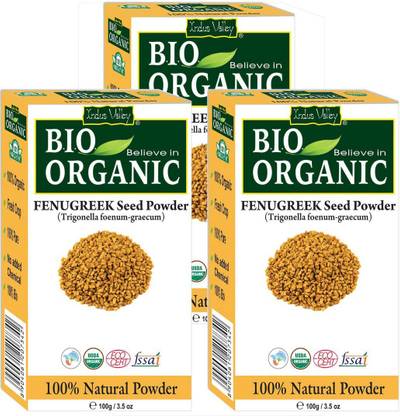 Indus Valley 100% Pure Fenugreek Powder (Methi Powder) - Set of 3