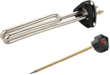 Airex Triangle Type Geyser Heating Element With Thermostat Cut-Off Electronic Electric Water Heater Geyser Temperature Controlling Sensor 11 Inch + 1000 W Shock Proof Immersion Heater Rod
