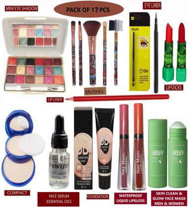 INWISH all products makeup kit for all skin types pack of 17