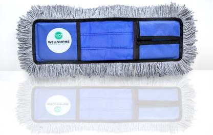 WELLVHOME Blue Dry Mop Microfibre Refill Pads Removable & Washable, Wet and Dry Floor & Ceiling Mop Cleaner Refill only (Size : 24 INCHES)… Wet & Dry Mop