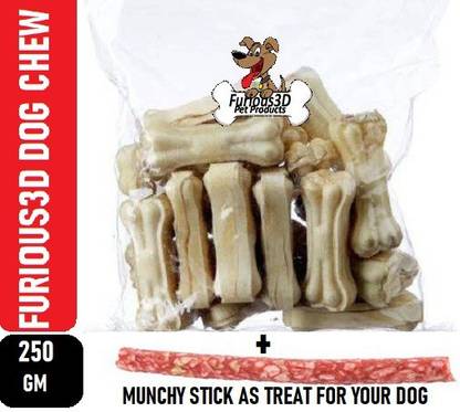 Furious3D calcium bones 4 inch Milk Dog Chew