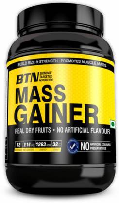 Bionova BTN MASS GAINER For Muscle Gain and Endurance 100% Vegetarian 12 servings Weight Gainers/Mass Gainers