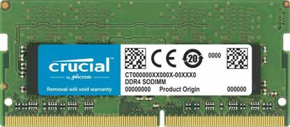 Crucial MT/S CL19 DDR4 32 GB (Single Channel) Laptop (2666 SODIMM 260-Pin RAM - CT32G4SFD8266)