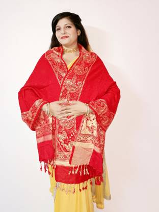 zerril Silk Solid Women Shawl