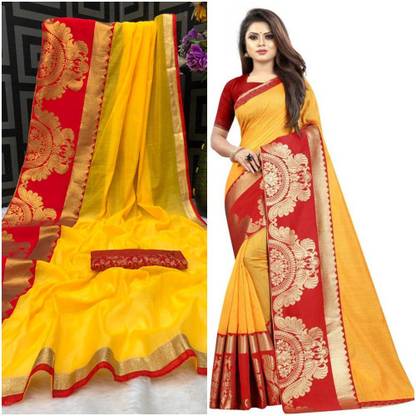 Embellished Dharmavaram Cotton Silk Saree