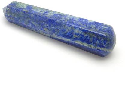 Kesar Zems Lapis Lazuli Crystal Healing Wand with Healing and Calming Effects - Energy Generator Point/Tower(10 x 2 x 2 CM)Blue. Regular Oval Rock Stone