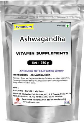 Rotiwalaz Ashwagandha (Ayurvedic) Powder 250 g in pouch