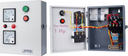 ELITESTAR 1 HP Single Phase NO.1 Farmer Choice Water Pump Panel (Classic Model)/Motor Starter / Submersible Water Pump Contactor - C.P Type And Run. Capacitor- 60Hz (INDTECH) (Heavy Wire - 2.50 MM) / Motor Starter Capacity - 120+150 / Features In-Built Thermal Over Load Protector Performance Submersible Water Pump Submersible Water Pump Submersible Water Pump