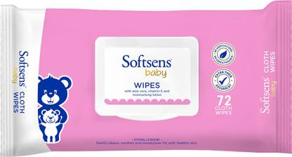 Softsens Baby Wipes 72 wipes ( pack of 1 )