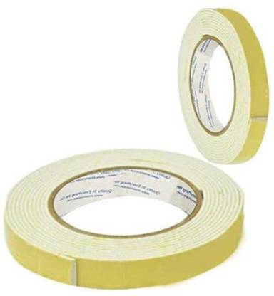 imtion ( Pack of 6 Pcs ) Dual sided Foam Tape 1/2 inches Best Quality Daul side gum tape roll