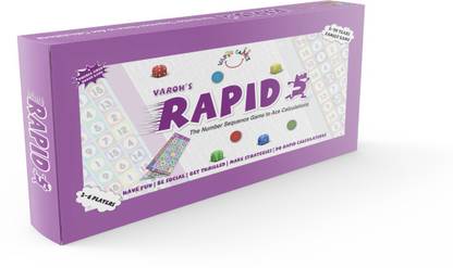 Varoh Games Varoh's Rapid 5 - A Number Sequence Game to Ace Calculations - A Family Game with Dice for All Ages - A Perfect Family Game - Educational and Interesting Number and sequencing Game Educational Board Games
