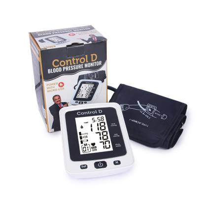 Control D USBBP Digital BP Monitor BP Machine Blood Pressure Monitor Machine | Automatic Digital Electronic Blood Pressure Monitor | One Touch Operations Automatic Digital Electronic USB Port Bp Monitor