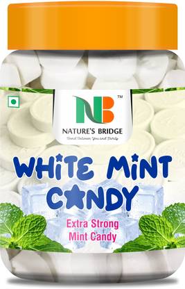 Nature's Bridge Mint Candy 900 Gm Jar Pack / Strong Mint Flavored Candy / Pudina Candy / Pudina Goli - 900 Gm Jar Mint Candy