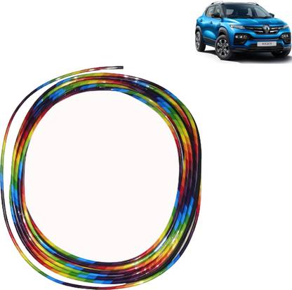 Rhtdm Car Interior Moulding Trim,3D DIY 5 Meter Decorative Moulding Multicolor for Kiger Car Beading Roll For Window, Bumper, Door, Grill and Garnish Cover
