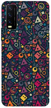 INTERWEY Back Cover for VIVO Y20G v2065 ABSTRACT, BLACK, RAINBOW, RED, PAINTING, MANDALA