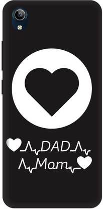 Yoprint Back Cover for Vivo Y90 Dad Love Mom Text,Love Dad Mom Text,Love Dad Mom Name Printed back cover