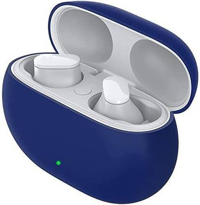 Nik case Front & Back Case for Beatss Studio Buds Case 2021 Soft Protective Cover-(Blue)