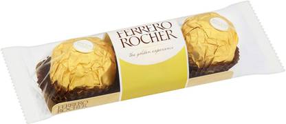 FERRERO ROCHER Chocolate Pralines Treat Pack 3 Pieces Truffles