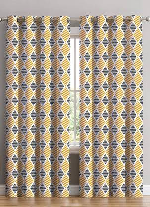 s24 154 cm (5 ft) Polyester Room Darkening Window Curtain (Pack Of 2)