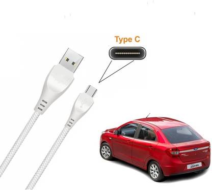 KOZDIKO USB Type C Cable 1 m USB TO C TYPE CABLE FOR FORD FIGO ASPIRE