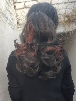 ARTH Instant volume for ponytail maroon shaded Hair Extension