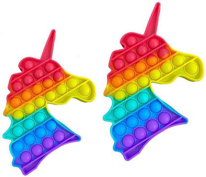 Dilurban Buy best Pop it,Set Of 2 ,Fidget Toy, Silicone Pop it Fidget Toy Horse , pop it Fidget Toy Horse