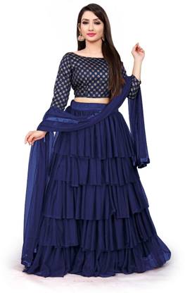 Self Design Semi Stitched Lehenga Choli