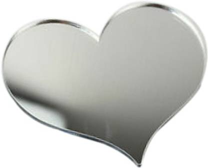 JD Multi Acrylic Heart Shaped Mirror Decorative Mirror