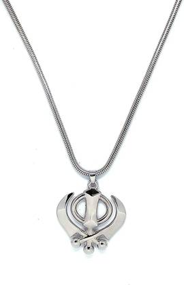 Lyzoo Antim Movie Salman Khan Inspired Locket Silver Stainless Steel