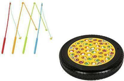 Rotating Musical Fishing Game | Multi Color (New) (Pickup, for Indoor & Outdoor) (New)