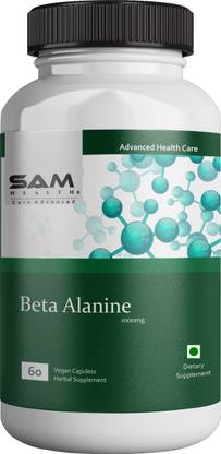 Sam Health Pre-workout Beta Alanine, 60 Capsules Whey Protein