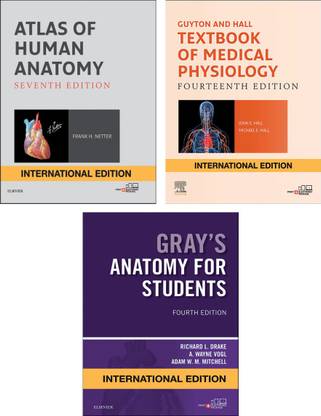 MBBS 1st Prof -Gray' Original +Guyton Original +Netter Atlas IE