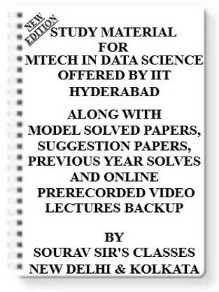 Study Material For Mtech In Data Science Offered By Iit Hyderabad [ Pack Of 5 Books ] With Model Question Papers + Topicwise Analysis + Mcq Questions+ Special Practice Set