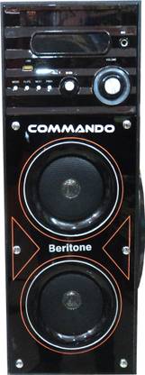 BERITONE COMMANDO MINI BASS MONSTER AUX,MIC,FM,WIRELESS, 2200 W Bluetooth Laptop/Desktop Speaker