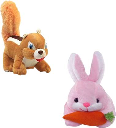 DHAAM Adorable and cute soft toy set of 2 plush  - 25 cm