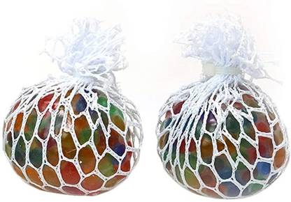 SpaceHaven Mesh Squishy Ball Vent Toys Slime Stress Ball Anti Stress Toys Randomly Mesh Squishy Balls Stress Relief Squeeze Grape Balls Relieve Pressure Balls  - 7 cm