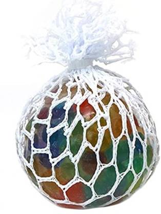 SpaceHaven Randomly Mesh Squishy Balls Stress Relief Squeeze Grape Balls Relieve Pressure Balls Mesh Squishy Ball Vent Toys Slime Stress Ball Anti Stress Toys  - 7 cm