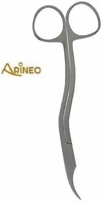 ARINEO Stainless Steel Stitch Cutting Scissors Curved And Angled Dissecting Scissors