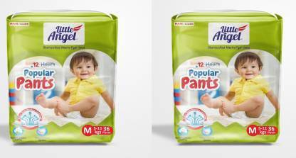 Little Angel Popular Pants M-36 - M (36 Pieces) Wireless Baby Wet Reminder