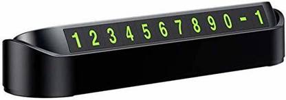 VAGMI Luminous Temporary Car Parking Card Display Phone Number Plate Universal Hidden Switch Stop Drawer Car Air Vent Trim