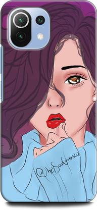 WallCraft Back Cover for Mi 11 Lite GIRL, CRY, SAD, ANIME, ABSTRACT ART