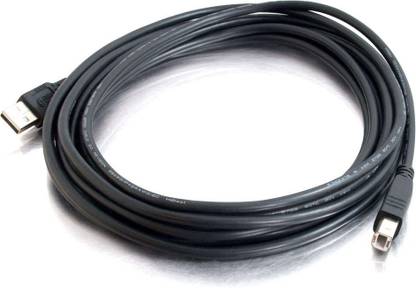 ANDTRONICS Reversible USB 2.0 2 A 3 m USB Printer High Speed Copper Cable 3 Meters USB Type A to B Cable