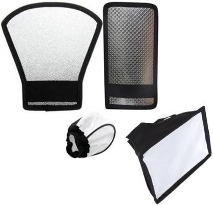 Cam cart Silver White Flash Diffuser Reflector for Flash (PAck of 4 ) Flash Diffuser