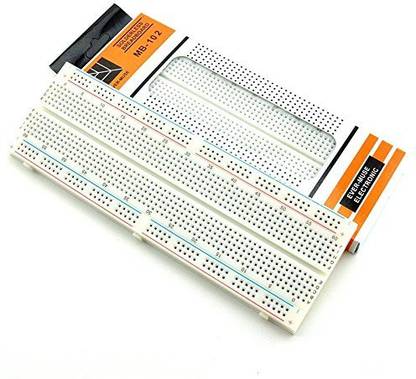 VIRIMA Breadboard 830 Point Solderless Prototype PCB Board Kit Protoboard MB-102 Micro Controller Board Electronic Hobby Kit