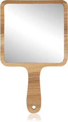 Victor Mirrors Wooden Handle_Square_Medium Decorative Mirror