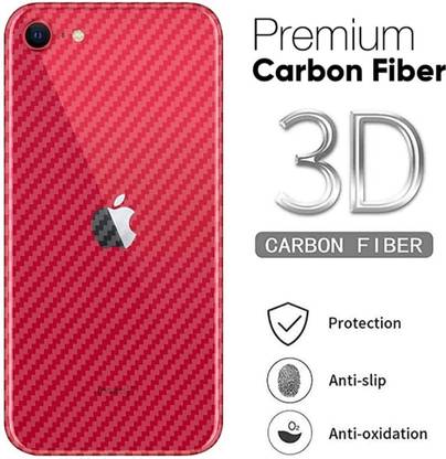 BRIGHTRON Iphone 6 / Iphone 6s ,Ultra Thin Slim Fit 3M Clear Transparent 3D Carbon Fiber Back Skin Rear Wrap Not Glass Screen Guard/Protector Sticker, Limination Protector ( Pack of 1) Mobile Skin