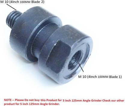 FIXKIT Angle Grinder Double Wheel Adaptor/Nut/Attachment for Using Power & Hand Tool Kit
