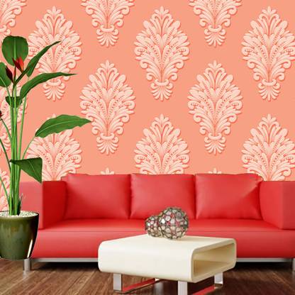 HD PRINT HOUSE Vinyl Decorative White Wallpaper